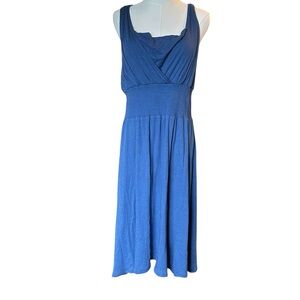Banana Republic Blue Sleeveless Dress XL Vacation Travel
